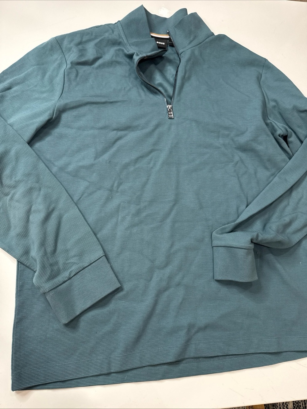 BOSS Hugo Boss Men's Reg Fit Quarter-Zip Pullover Sweatshirt XL A030826